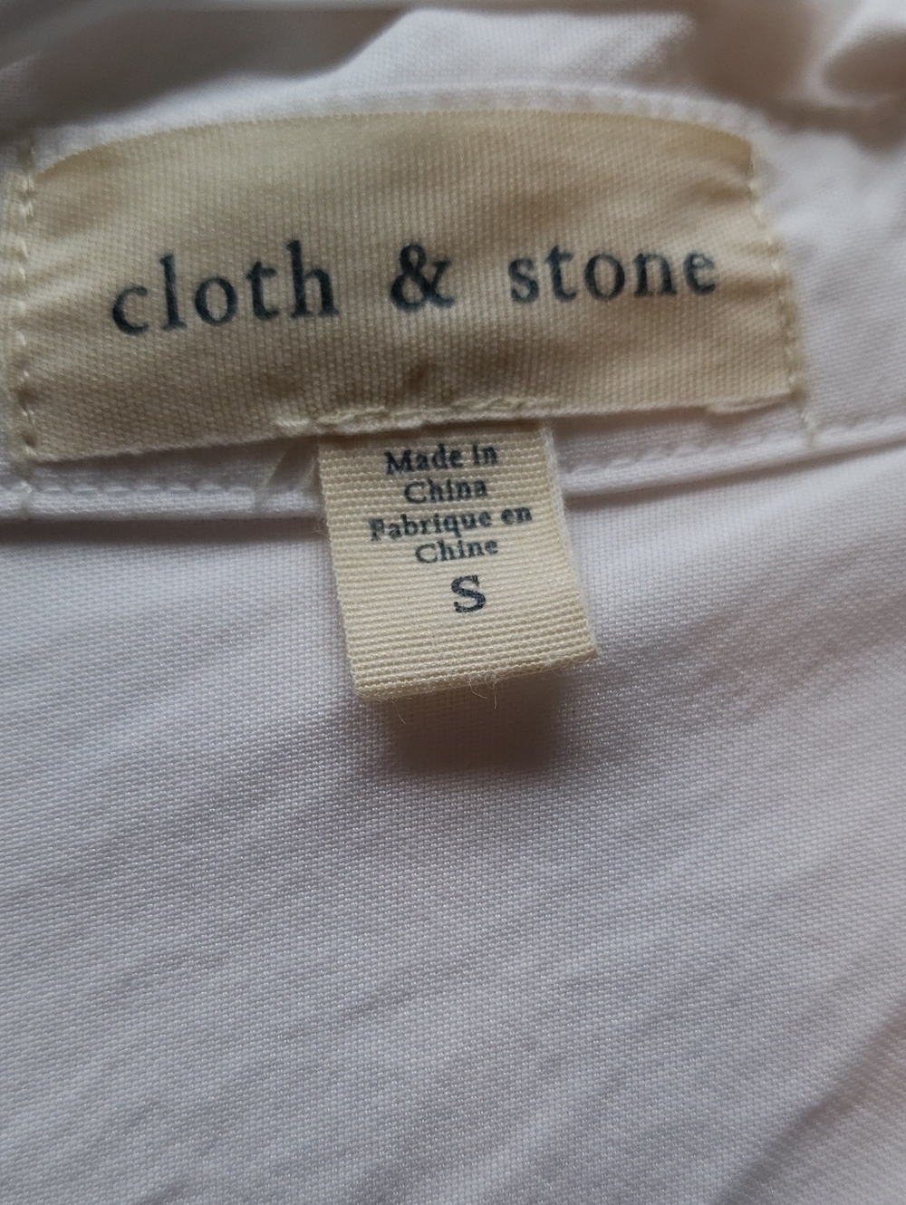 White Button-Down Shirt With Side Button Detailing